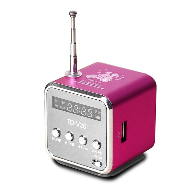 Tragbare Lautsprecher mit FM-Mini-Multifunktionsradio, USB-Notebook-Lautsprecher für TV, Telefon, unterstützt SD/TF-Karte, MP3-Musik-Player