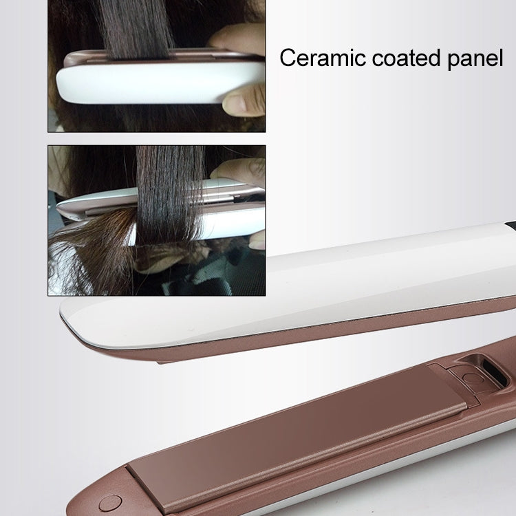 Professioneller Haarglätter, LED-Anzeige, Keramikbeschichtungsplatte, Ionic Curling Flat Iron