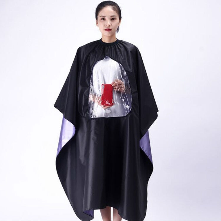 Wasserdichtes, transparentes und sichtbares Haarschnitttuch für Erwachsene, Waterproof Haircut