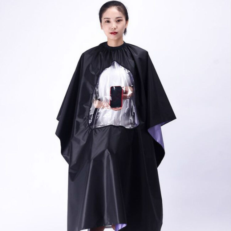 Wasserdichtes, transparentes und sichtbares Haarschnitttuch für Erwachsene, Waterproof Haircut