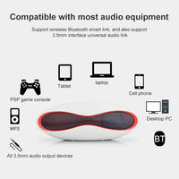 3D-Stereo-Mini-Bluetooth-Lautsprecher in Rugby-Form mit TF-Kartensteckplatz (blau)