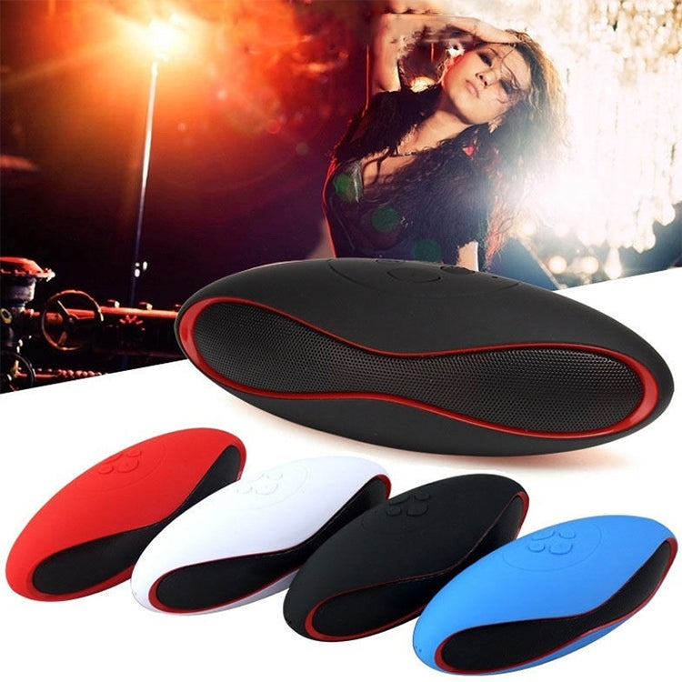 3D-Stereo-Mini-Bluetooth-Lautsprecher in Rugby-Form mit TF-Kartensteckplatz (blau)