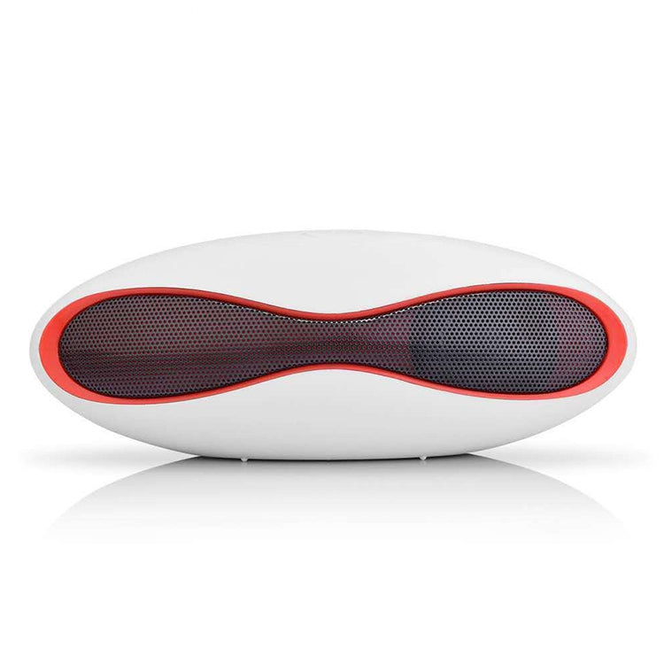 3D-Stereo-Mini-Bluetooth-Lautsprecher in Rugby-Form mit TF-Kartensteckplatz (blau)