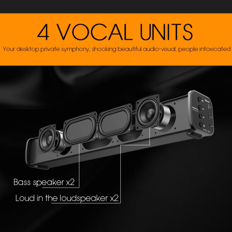 TOPROAD High Power 10 W HIFI Tragbare Drahtlose Bluetooth Lautsprecher Stereo Soundbar TF FM USB Subwoofer Spalte für Computer TV telefon