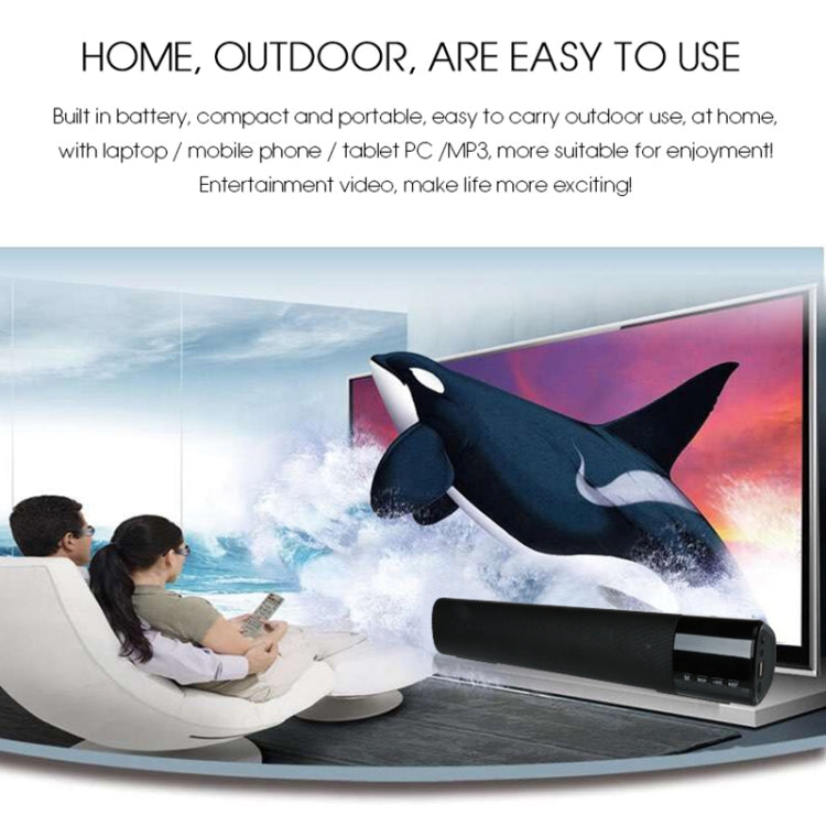 TOPROAD High Power 10 W HIFI Tragbare Drahtlose Bluetooth Lautsprecher Stereo Soundbar TF FM USB Subwoofer Spalte für Computer TV telefon