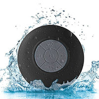 Tragbarer Mini-Subwoofer für die Dusche, kabellos, wasserdicht, Bluetooth-Lautsprecher, Freisprecheinrichtung, Empfangen von Anrufen, Musik, Saugmikrofon für iPhone, Samsung