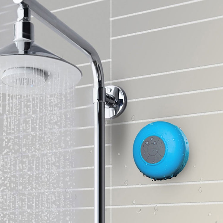 Tragbarer Mini-Subwoofer für die Dusche, kabellos, wasserdicht, Bluetooth-Lautsprecher, Freisprecheinrichtung, Empfangen von Anrufen, Musik, Saugmikrofon für iPhone, Samsung