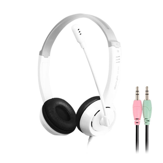 DANYIN DT326 Kopfmontierter Desktop-Computer für Kinder, Lernen, Draht-Headset mit Mikrofon, Kabellänge: 1,8 m, DT326 3.5mm Two-hole White, DT326 3.5mm Two-hole Black, DT326 Single Hole Four-level White, DT326 Single Hole Four-level Black              ...