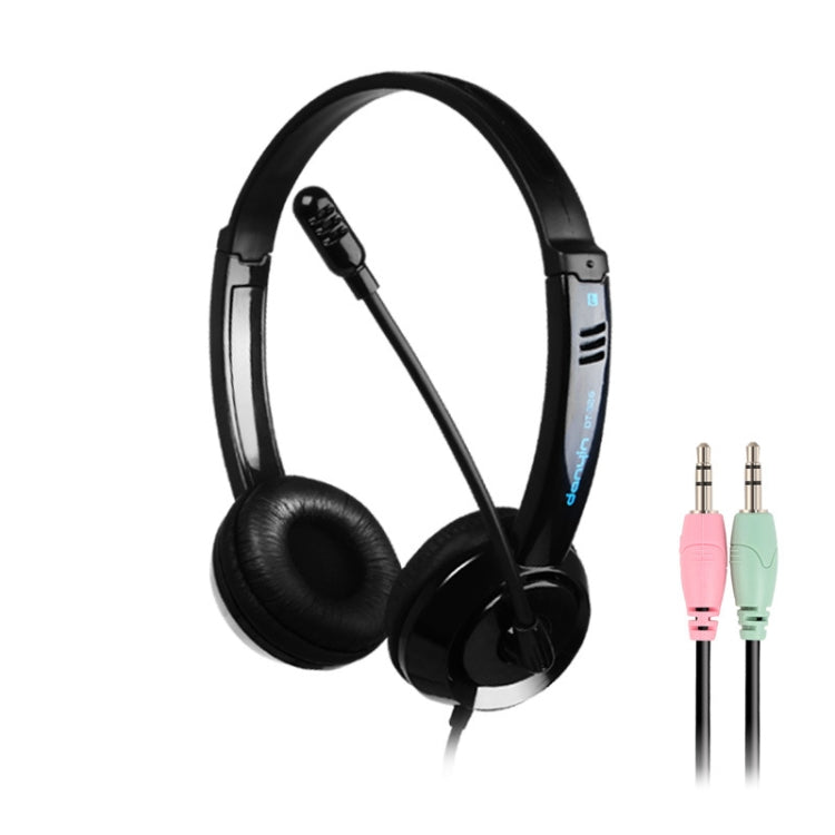 DANYIN DT326 Kopfmontierter Desktop-Computer für Kinder, Lernen, Draht-Headset mit Mikrofon, Kabellänge: 1,8 m, DT326 3.5mm Two-hole White, DT326 3.5mm Two-hole Black, DT326 Single Hole Four-level White, DT326 Single Hole Four-level Black              ...
