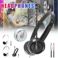 DANYIN DT326 Kopfmontierter Desktop-Computer für Kinder, Lernen, Draht-Headset mit Mikrofon, Kabellänge: 1,8 m, DT326 3.5mm Two-hole White, DT326 3.5mm Two-hole Black, DT326 Single Hole Four-level White, DT326 Single Hole Four-level Black              ...