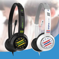DANYIN DT326 Kopfmontierter Desktop-Computer für Kinder, Lernen, Draht-Headset mit Mikrofon, Kabellänge: 1,8 m, DT326 3.5mm Two-hole White, DT326 3.5mm Two-hole Black, DT326 Single Hole Four-level White, DT326 Single Hole Four-level Black              ...
