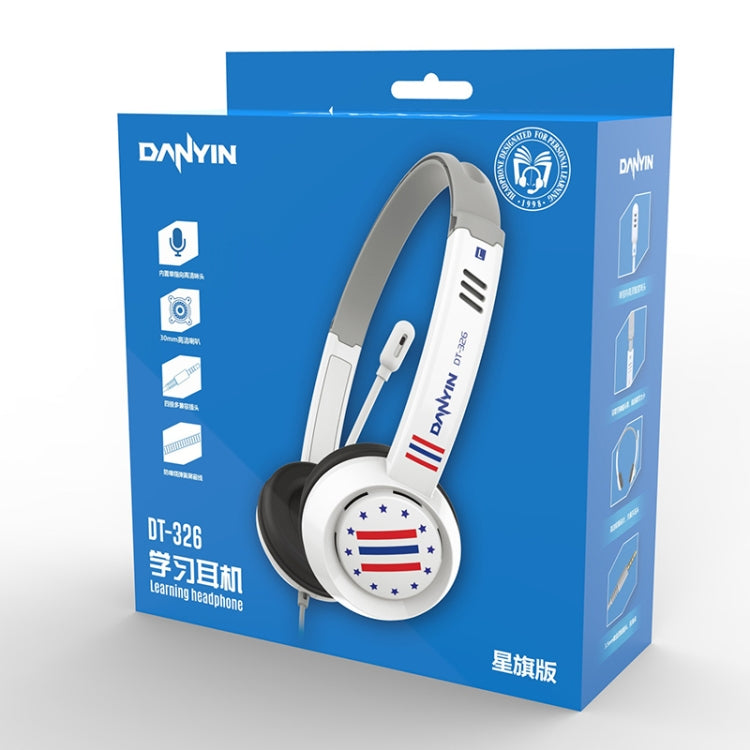 DANYIN DT326 Kopfmontierter Desktop-Computer für Kinder, Lernen, Draht-Headset mit Mikrofon, Kabellänge: 1,8 m, DT326 3.5mm Two-hole White, DT326 3.5mm Two-hole Black, DT326 Single Hole Four-level White, DT326 Single Hole Four-level Black              ...