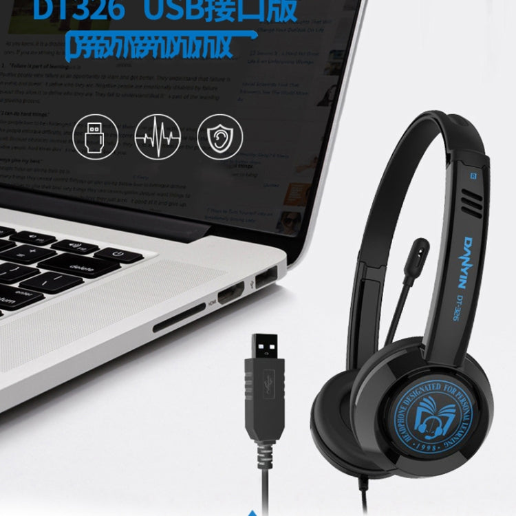 DANYIN DT326 Kopfmontierter Desktop-Computer für Kinder, Lernen, Draht-Headset mit Mikrofon, Kabellänge: 1,8 m, DT326 3.5mm Two-hole White, DT326 3.5mm Two-hole Black, DT326 Single Hole Four-level White, DT326 Single Hole Four-level Black              ...