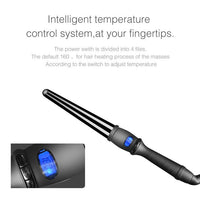 LCD Konischer Lockenstab Einzelrohr Keramikglasur Birnenblütenkegel, 19mm EU, 25mm EU, 25mm US, 19mm US, 32mm EU