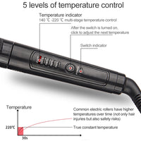 Nano-Titan-Lockenwickler mit digitaler LED-Temperaturanzeige, 19mm, 22mm, 25mm, 28mm, 32mm