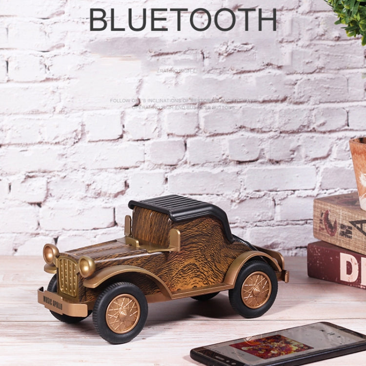 A9 Retro Holzmaserung Klassische Auto Form Drahtlose Bluetooth Lautsprecher Subwoofer Radio Tragbare Handy Ständer Mini Lautsprecher