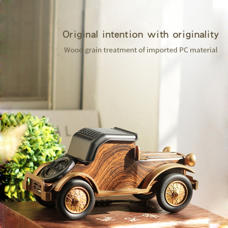 A9 Retro Holzmaserung Klassische Auto Form Drahtlose Bluetooth Lautsprecher Subwoofer Radio Tragbare Handy Ständer Mini Lautsprecher
