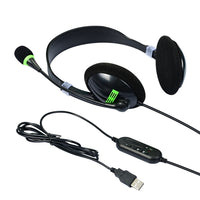 Computer-USB-Schnittstelle, Kopfhörer, Luftfahrt-Headset mit Mikrofon