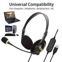 Computer-USB-Schnittstelle, Kopfhörer, Luftfahrt-Headset mit Mikrofon
