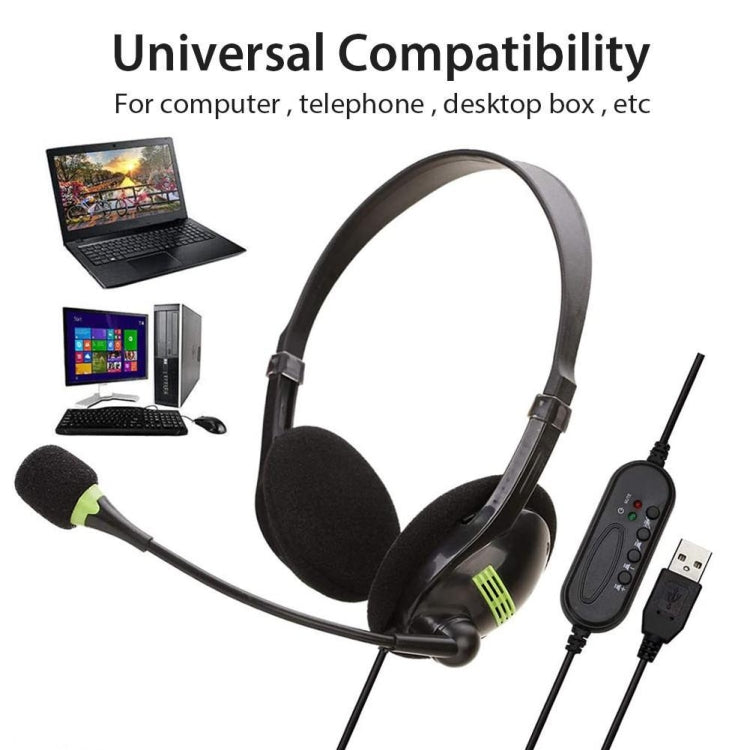 Computer-USB-Schnittstelle, Kopfhörer, Luftfahrt-Headset mit Mikrofon