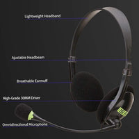 Computer-USB-Schnittstelle, Kopfhörer, Luftfahrt-Headset mit Mikrofon