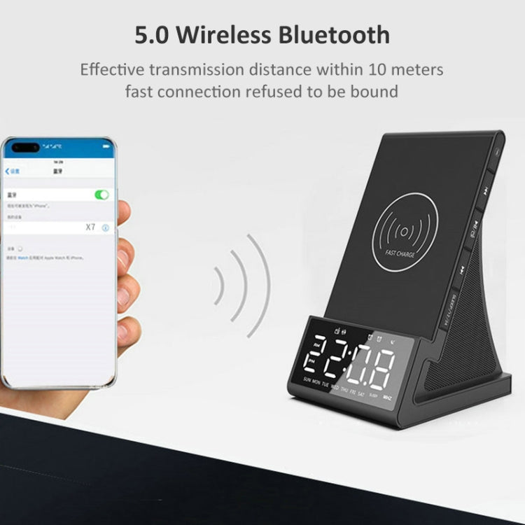 X7 Multifunktionaler kabelloser Bluetooth-Lautsprecher mit Wecker, Radio und Fernbedienung, US Plug, UK Plug, EU Plug, AU Plug
