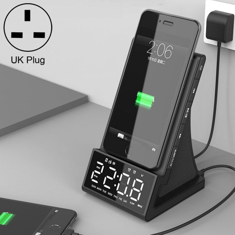 X7 Multifunktionaler kabelloser Bluetooth-Lautsprecher mit Wecker, Radio und Fernbedienung, US Plug, UK Plug, EU Plug, AU Plug