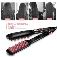 Multifunktionales Styling-Eisen für langes und kurzes Haar, Keramik-Turmalin-Volumen-Haareisen, US, EU, CN