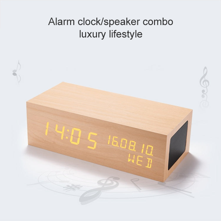 Bluetooth-Lautsprecher mit Holzuhr