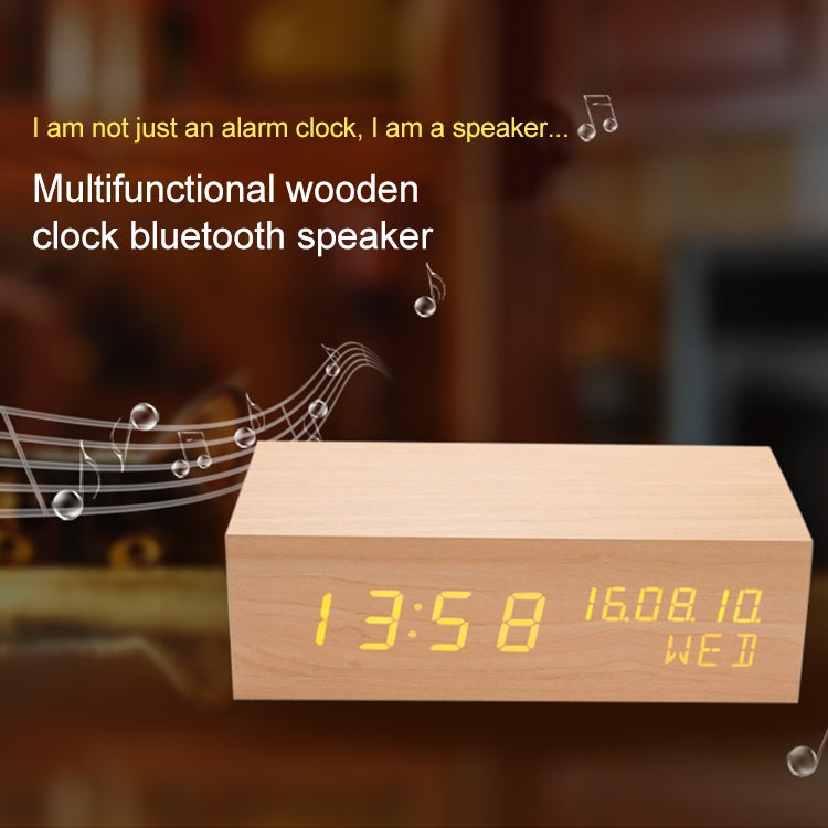 Bluetooth-Lautsprecher mit Holzuhr