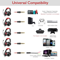 OneOdio Headset-Spiel Anchor Wire Headset, With Bluetooth (Black & Red), Without Bluetooth (Green )