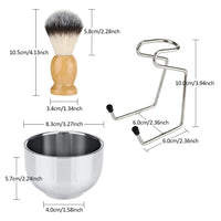 B3004 3 Teile/satz Männer Styling Werkzeuge Nylon Bart Pinsel Rack Schaum Schüssel