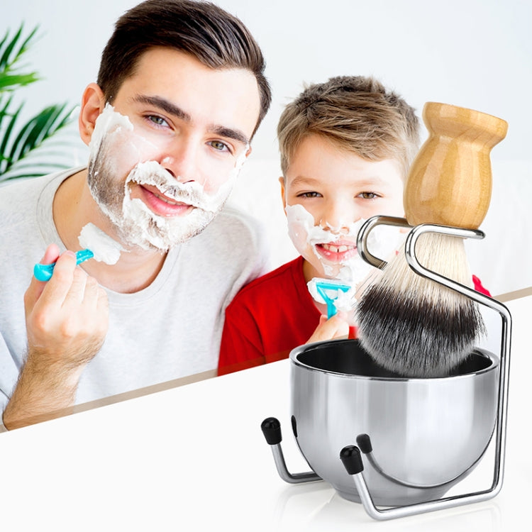 B3004 3 Teile/satz Männer Styling Werkzeuge Nylon Bart Pinsel Rack Schaum Schüssel