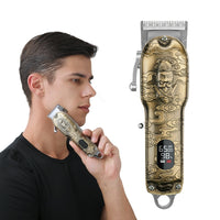 RESUXI Retro Piaget Haarschneider LCD-Digitalanzeige Hochleistungs-Haarschneider, JM-106 EU Plug, JM-106 US Plug