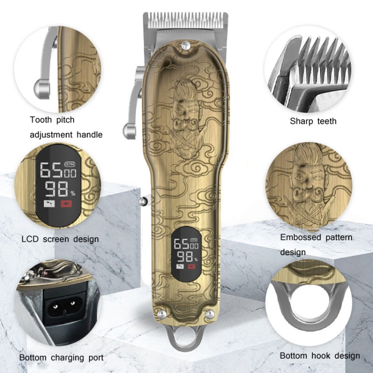 RESUXI Retro Piaget Haarschneider LCD-Digitalanzeige Hochleistungs-Haarschneider, JM-106 EU Plug, JM-106 US Plug