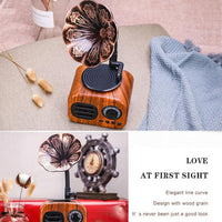 Ft-05 Kabelloser Retro-Bluetooth-Lautsprecher, Grammophon-Mini-Player