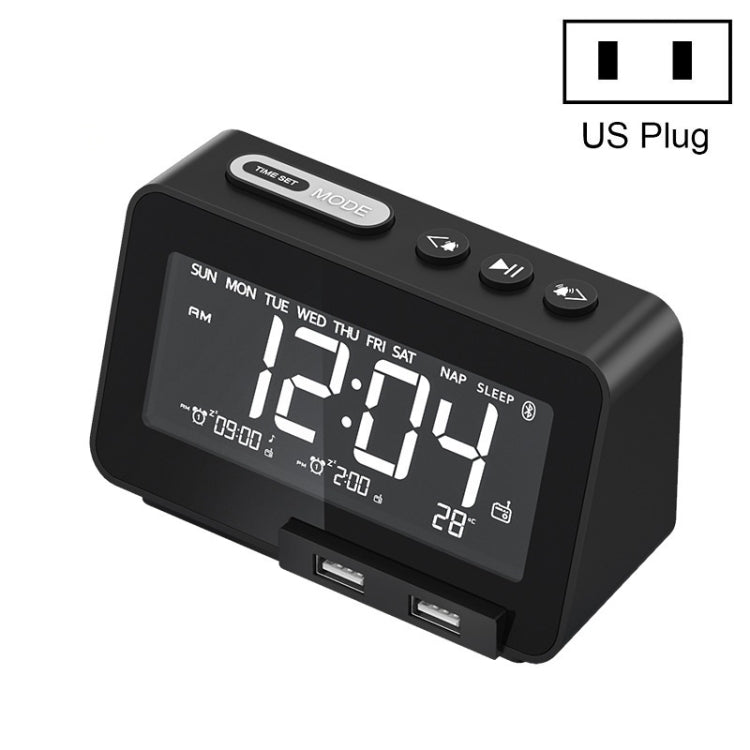 K5 Drahtloser Bluetooth-Lautsprecher, Desktop-Weckerradio, US Plug, EU Plug, UK Plug