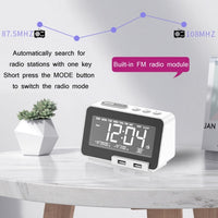 K5 Drahtloser Bluetooth-Lautsprecher, Desktop-Weckerradio, US Plug, EU Plug, UK Plug