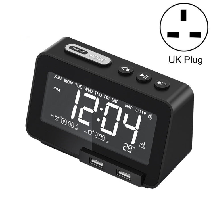 K5 Drahtloser Bluetooth-Lautsprecher, Desktop-Weckerradio, US Plug, EU Plug, UK Plug