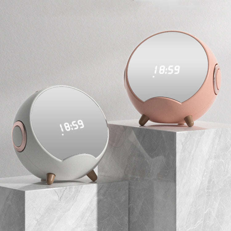 Mini-Desktop-Multifunktions-Smart-Bluetooth-Lautsprecher mit kabelloser Aufladung, Wecker und Telefonhalterfunktion