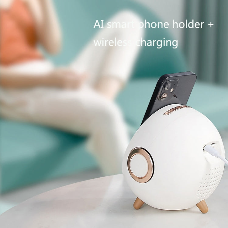 Mini-Desktop-Multifunktions-Smart-Bluetooth-Lautsprecher mit kabelloser Aufladung, Wecker und Telefonhalterfunktion
