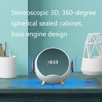 Mini-Desktop-Multifunktions-Smart-Bluetooth-Lautsprecher mit kabelloser Aufladung, Wecker und Telefonhalterfunktion
