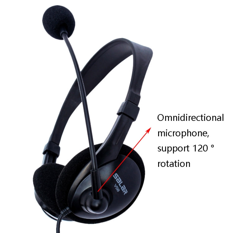 Salar V58 Headset-Kopfhörer, 3,5-mm-Spielmikrofon-Headset