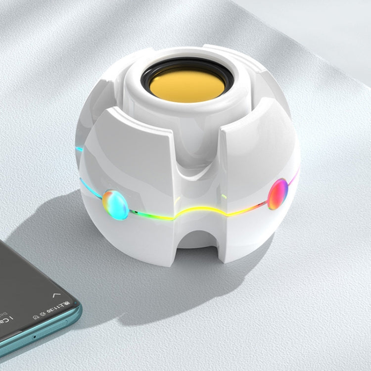 RGB-Lichteffekt, Gyro-Form, kabelloses Bluetooth-Audio, White, Pink, Blue, Black, Red