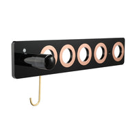 JD01 Punch-Free Hange Acryl-Haartrockner-Aufbewahrungshalterung für Dyson-Haartrockner, JD01 (Transparent), JD01 (Black)