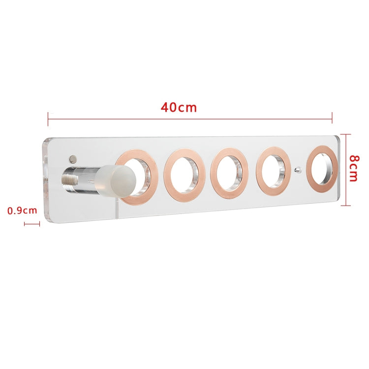 JD01 Punch-Free Hange Acryl-Haartrockner-Aufbewahrungshalterung für Dyson-Haartrockner, JD01 (Transparent), JD01 (Black)