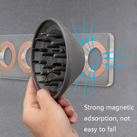 JD01 Punch-Free Hange Acryl-Haartrockner-Aufbewahrungshalterung für Dyson-Haartrockner, JD01 (Transparent), JD01 (Black)
