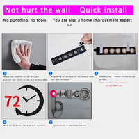 JD01 Punch-Free Hange Acryl-Haartrockner-Aufbewahrungshalterung für Dyson-Haartrockner, JD01 (Transparent), JD01 (Black)