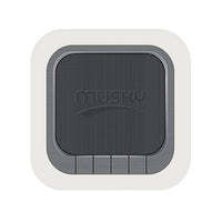 MUSKY Drahtloser Bluetooth-Lautsprecher, Nachttisch-Wecker, Touch-Sensor, Nachtlampe, Mini-Lautsprecher