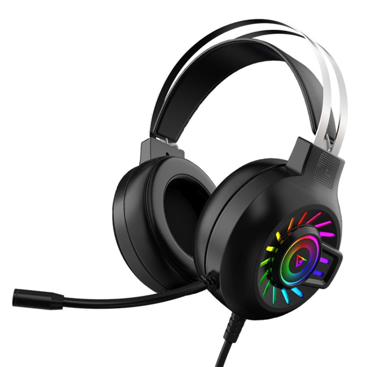FOREV G97 RGB leuchtendes kabelgebundenes Game-Headset mit Mikrofon, Spezifikationen:, Standard (Black), 7.1 Channel (Black)